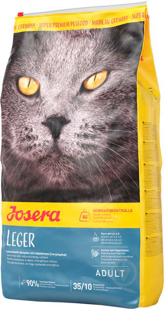 Корм Josera для малоактивних котів Leger Adult 10 кг - фото 1