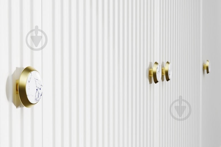Комод BIM Furniture Petra 4д 1820x730x400 мм золотий/білий матовий (PETRA_CABINET_182_4D_WHITE_MAT) - фото 4 Комод BIM Furniture Petra 4д 1820x730x400 мм золотий/білий матовий (PETRA_CABINET_182_4D_WHITE_MAT) - фото 4