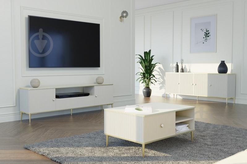 Комод BIM Furniture Petra 4д 1820x730x400 мм золотий/кашемір (PETRA_CABINET_182_4D_CASHMERE_) - фото 5 Комод BIM Furniture Petra 4д 1820x730x400 мм золотий/кашемір (PETRA_CABINET_182_4D_CASHMERE_) - фото 5