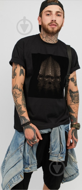 Футболка YAPPI MB2144 р.M черный - фото 1