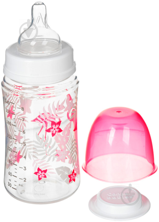 Пляшечка Canpol Babies для годування антиколікова з широким отвором PP - Jungle 240 мл. рожева - фото 3