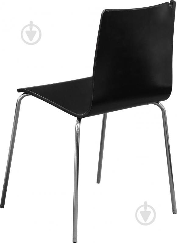 Стілець обідній AMF Art Metal Furniture Купер алюміній/венге - фото 3
