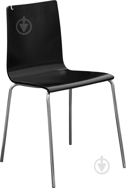 Стілець обідній AMF Art Metal Furniture Купер алюміній/венге - фото 1