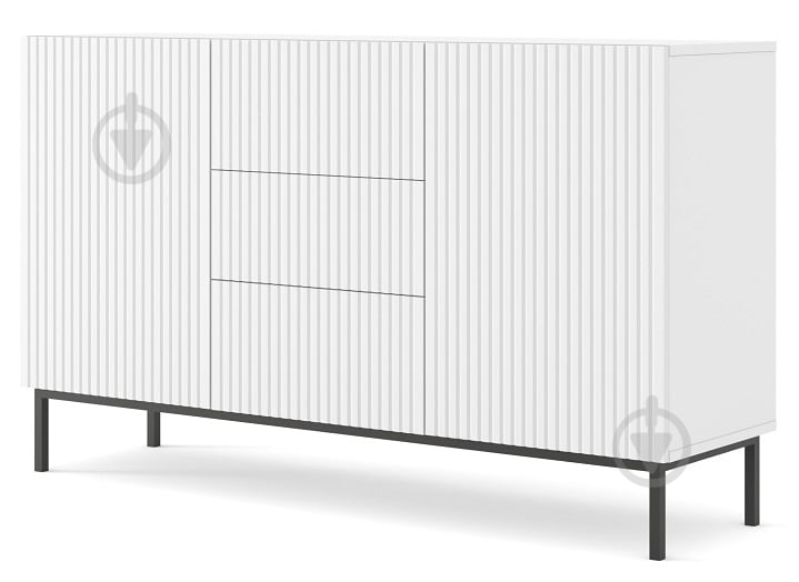 Комод BIM Furniture Ravenna 2д3ш 1500x890x420 мм чорний матовий/білий матовий (RAVENNA_B_FOILED_MDF_CABINET_2) - фото 1 Комод BIM Furniture Ravenna 2д3ш 1500x890x420 мм чорний матовий/білий матовий (RAVENNA_B_FOILED_MDF_CABINET_2) - фото 1