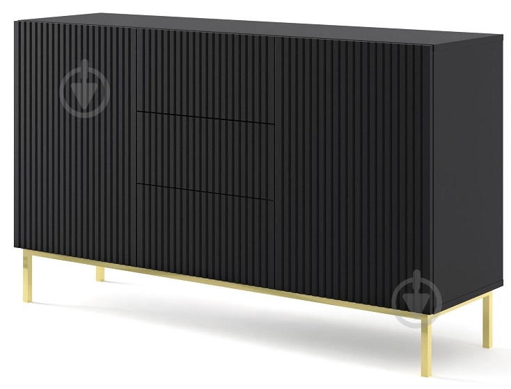 Комод BIM Furniture Ravenna 2д3ш 1500x890x420 мм золотой/черный матовый (RAVENNA_B_FOILED_MDF_CABINET_2) - фото 1 Комод BIM Furniture Ravenna 2д3ш 1500x890x420 мм золотой/черный матовый (RAVENNA_B_FOILED_MDF_CABINET_2) - фото 1