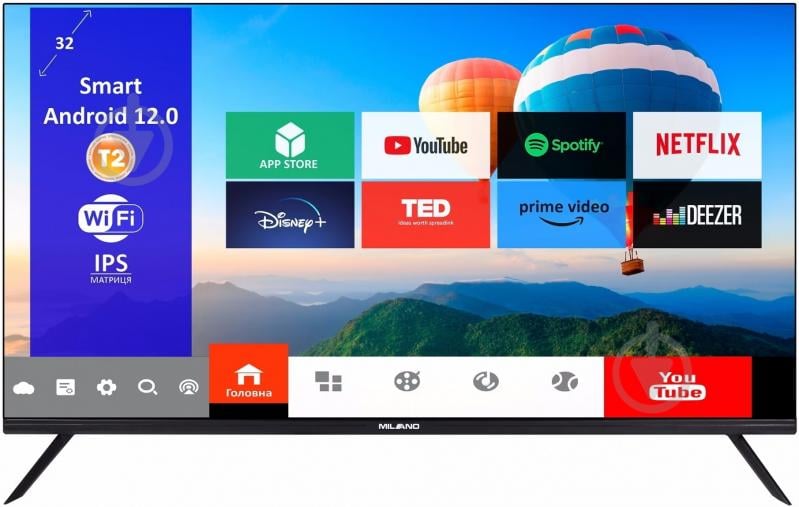 Телевизор Milano 32HDT2S12N23 HD - фото 1