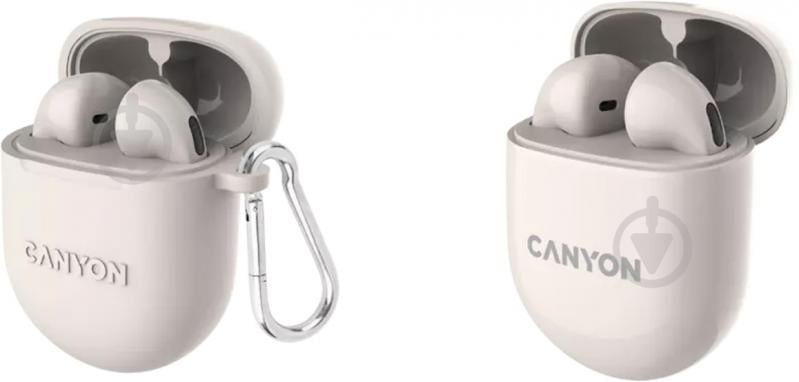 Bluetooth-гарнітура Canyon beige (CNS-TWS6BE) - фото 3