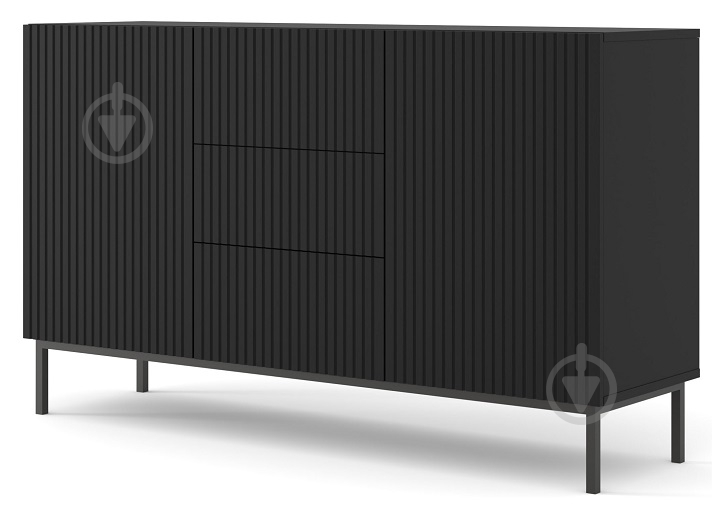 Комод BIM Furniture Ravenna 2д3ш 1500x890x420 мм чорний матовий/чорний матовий (RAVENNA_B_FOILED_MDF_CABINET_2) - фото 1 Комод BIM Furniture Ravenna 2д3ш 1500x890x420 мм чорний матовий/чорний матовий (RAVENNA_B_FOILED_MDF_CABINET_2) - фото 1