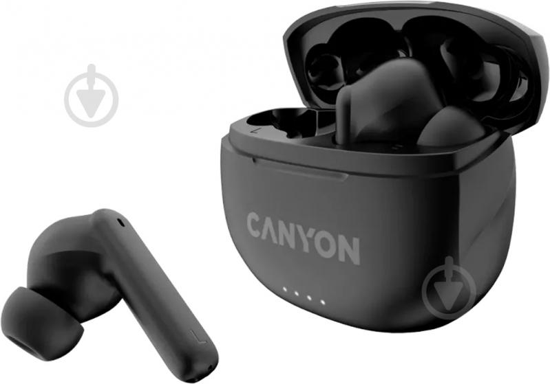 Bluetooth-гарнітура Canyon black (CNS-TWS8B) - фото 3