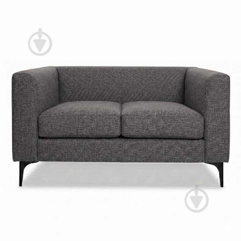 Диван нерозкладний Richman Морган подвійний ніжки чорні альберт 17 сірий 1450x770x700 мм - фото 2