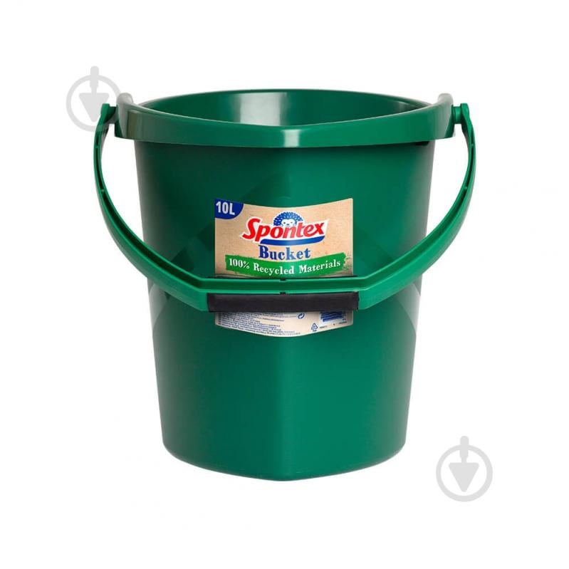 Ведро SPONTEX Eco BUCKET 10 л зеленый - фото 1