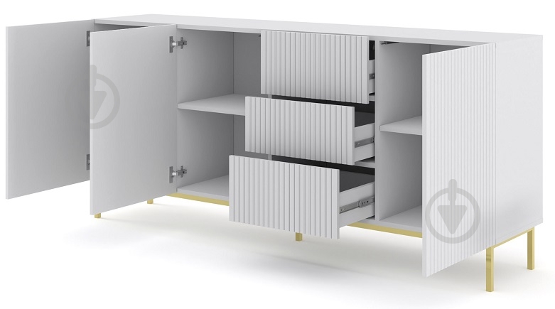 ᐉ Комод BIM Furniture Ravenna 3д3ш 2000x890x420 мм золотий/білий ...