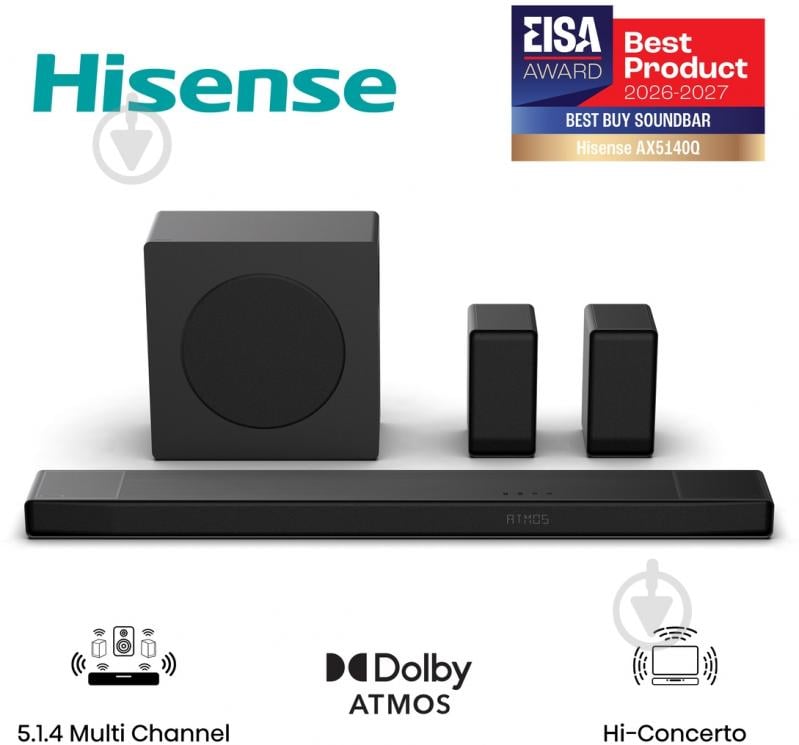 Музыкальный центр Hisense AX5140Q black - фото 1