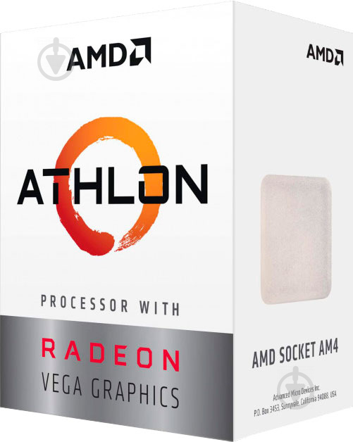 Процесор AMD Athlon 3000G 3,5 GHz Socket AM4 Box (YD3000C6FHBOX) - фото 1