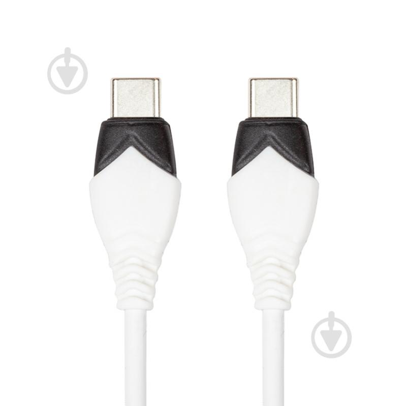 Кабель PowerPlant USB Type-C - USB Type-C 1 м white (CA913282) - фото 1