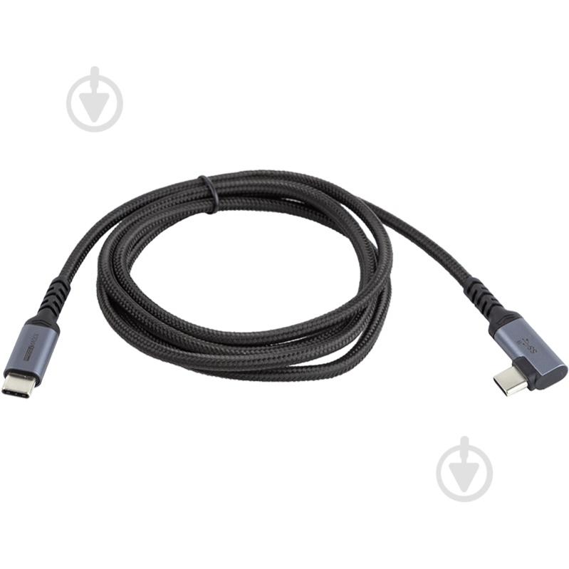 Кабель PowerPlant USB3.1 USB-C - USB-C 1 м сірий (CA913329) - фото 3