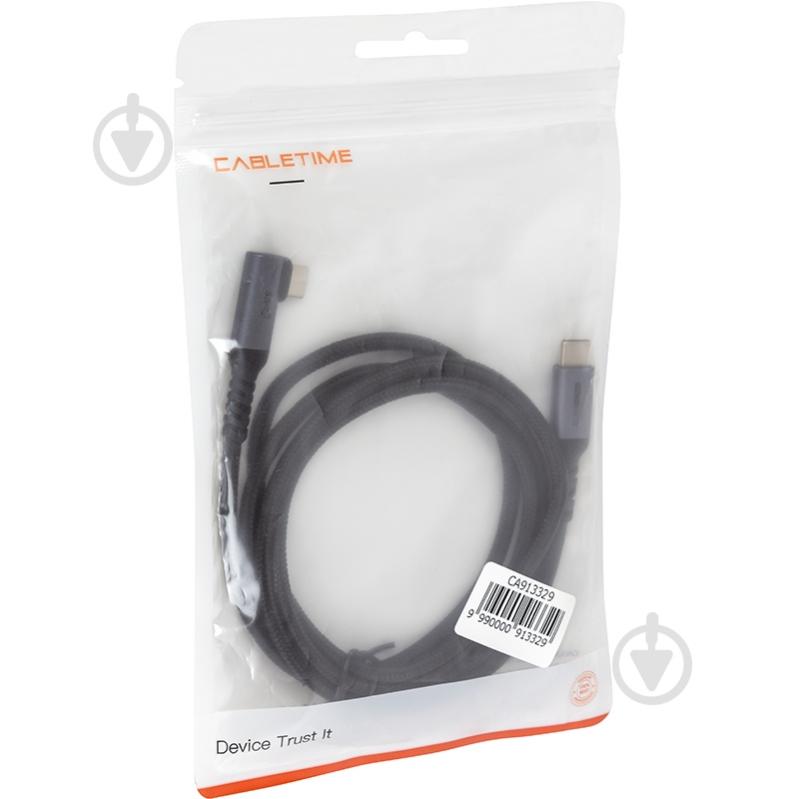 Кабель PowerPlant USB3.1 USB-C - USB-C 1 м сірий (CA913329) - фото 4