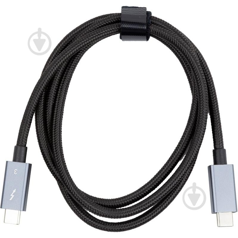 Кабель PowerPlant Thunderbolt 3 USB-C - USB-C 1 м серый (CA913336) - фото 3