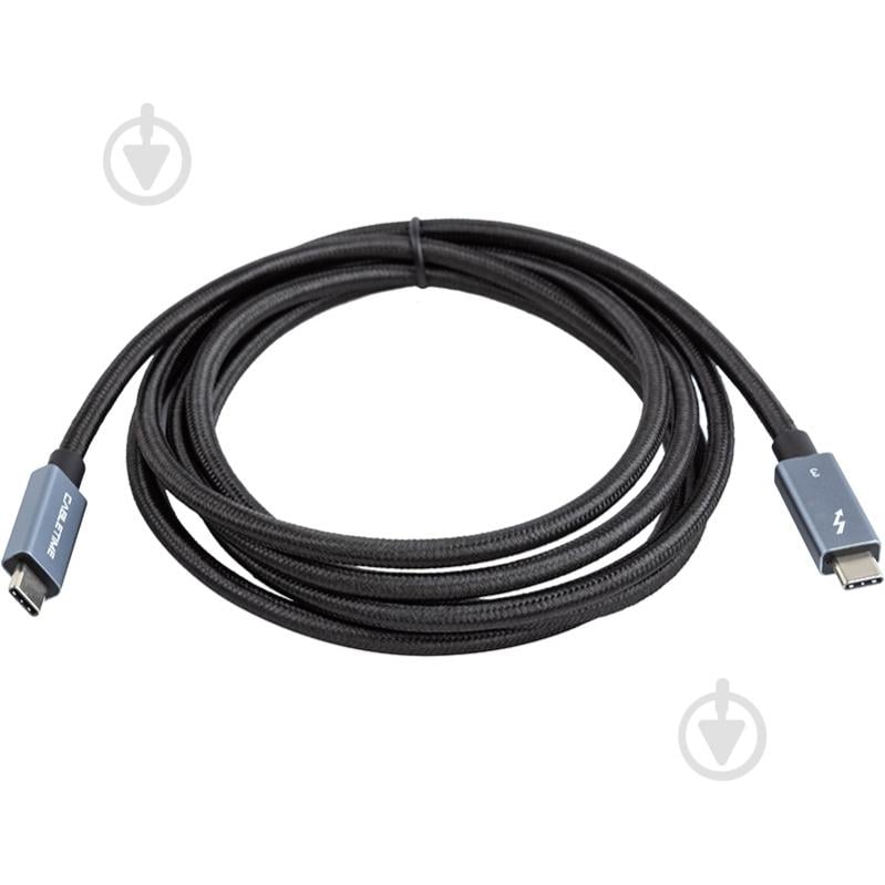 Кабель PowerPlant Thunderbolt 3 USB-C - USB-C 2 м серый (CA913343) - фото 3