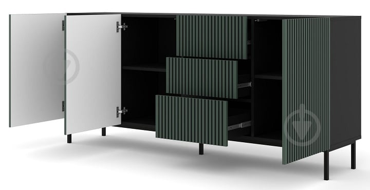 ᐉ Комод BIM Furniture Ravenna 3д3ш 2000x890x420 мм чорний/чорний ...
