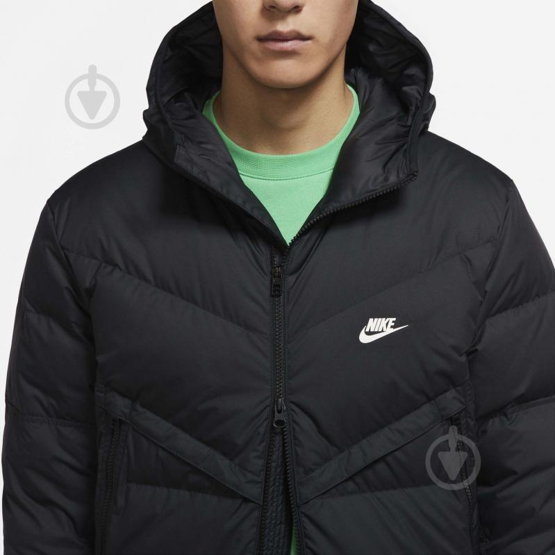 Куртка-парка мужская зимняя Nike M NSW SF WINDRUNNER PARKA DD6788-010 р.3XL черная - фото 4