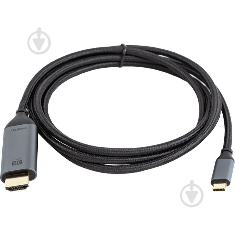 Кабель PowerPlant USB-C - HDMI, 4K, Ultra HD, V2.0 1,8 м black (CA913350) - фото 2