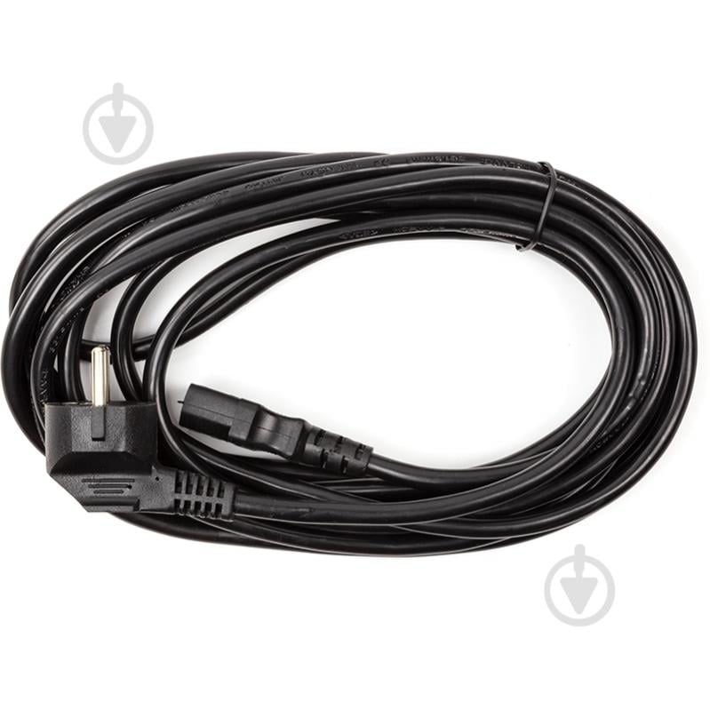 Кабель живлення PowerPlant CEE7/17-C13 Cu 3x1.5 кв мм 5 м чорний (CC360345) - фото 3