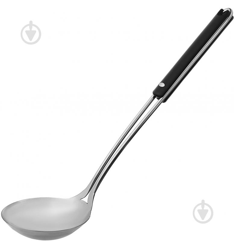 Половник Ardesto Black Mars 36 см черный с нержавеющей сталью AR2003SA - фото 1