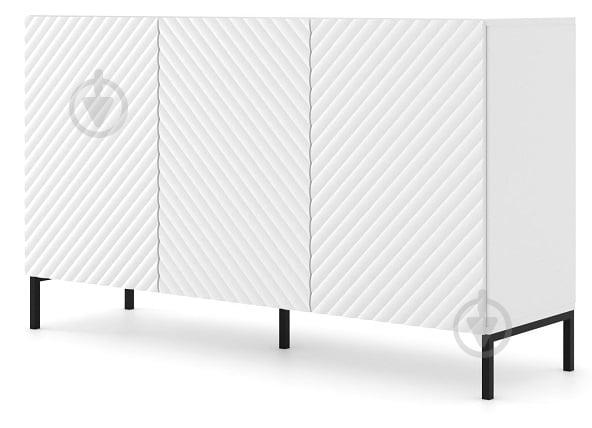 Комод BIM Furniture Surf 3д 1500x870x420 мм чорний/білий матовий (SURF_CABINET_3D_150_WHITE_MAT_) - фото 1 Комод BIM Furniture Surf 3д 1500x870x420 мм чорний/білий матовий (SURF_CABINET_3D_150_WHITE_MAT_) - фото 1