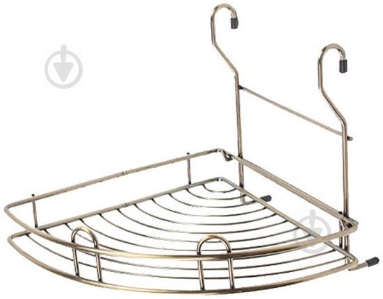 Полиця на рейлінг DC кутова одинарна 264х235х275 мм бронза - фото 1