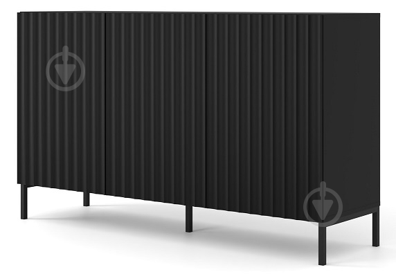 Комод BIM Furniture Surf 3д 1500x870x420 мм чорний/чорний матовий (SURF_CABINET_3D_150_BLACK_MAT_) - фото 1 Комод BIM Furniture Surf 3д 1500x870x420 мм чорний/чорний матовий (SURF_CABINET_3D_150_BLACK_MAT_) - фото 1