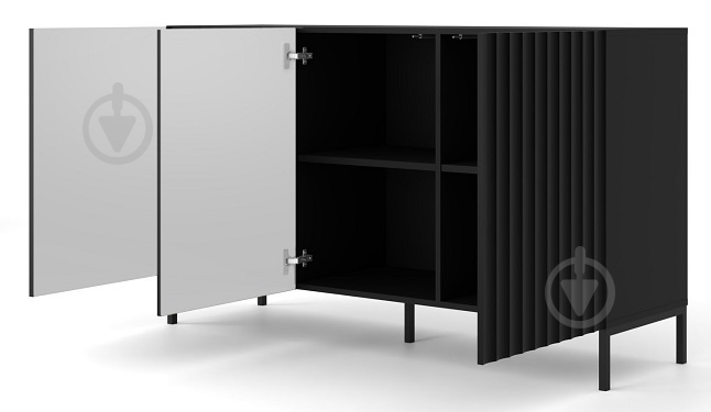 Комод BIM Furniture Surf 3д 1500x870x420 мм чорний/чорний матовий (SURF_CABINET_3D_150_BLACK_MAT_) - фото 2 Комод BIM Furniture Surf 3д 1500x870x420 мм чорний/чорний матовий (SURF_CABINET_3D_150_BLACK_MAT_) - фото 2