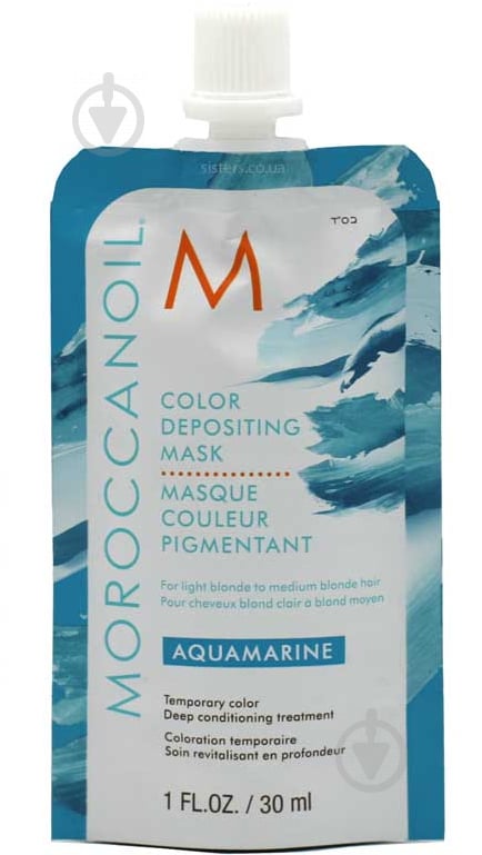 Маска для волосся Moroccanoil Color Depositing Аквамарін 30 мл - фото 1