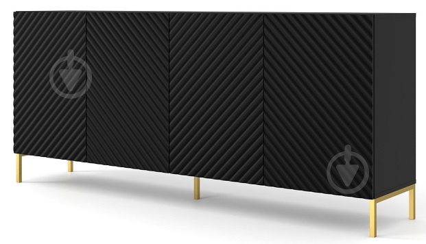 Комод BIM Furniture Surf 4д 2000x870x420 мм золотий/білий матовий (SURF_CABINET_200_4D_BLACK_MAT) - фото 1 Комод BIM Furniture Surf 4д 2000x870x420 мм золотий/білий матовий (SURF_CABINET_200_4D_BLACK_MAT) - фото 1