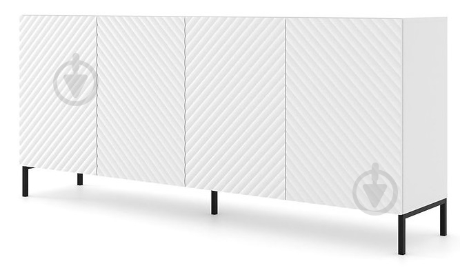 Комод BIM Furniture Surf 4д 2000x870x420 мм чорний/білий матовий (SURF_CABINET_200_4D_WHITE_MAT_) - фото 1 Комод BIM Furniture Surf 4д 2000x870x420 мм чорний/білий матовий (SURF_CABINET_200_4D_WHITE_MAT_) - фото 1