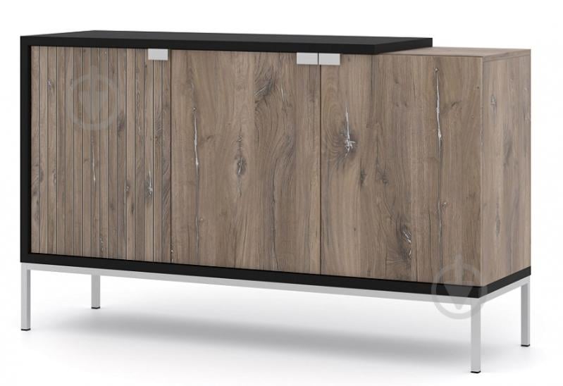 Комод BIM Furniture Toledo 1430x870x420 мм чорний матовий/дуб флагстафф (TOLEDO_CABINET_143_3D_FLAGSTAF) - фото 1