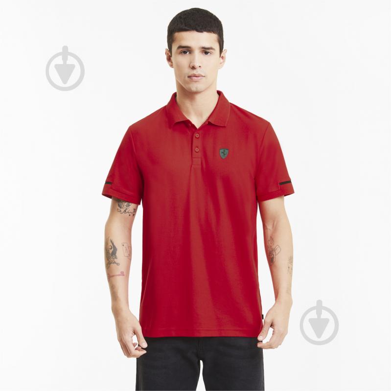 Поло Puma Ferrari Style Polo 59793102 р.XL червоний - фото 1