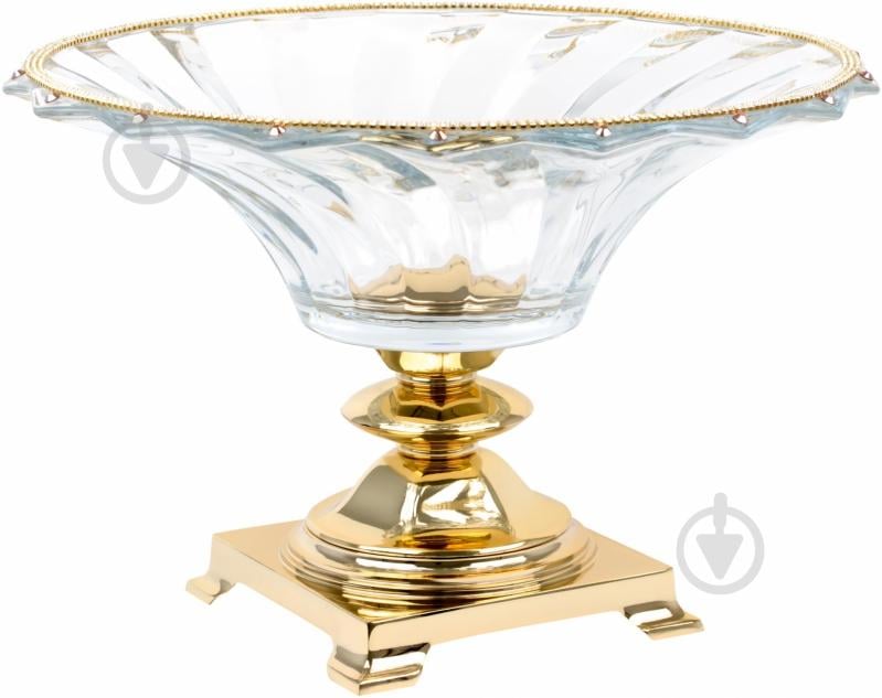 Фруктовница Le Monde Cadeaux Diamond 31 см 900702-G - фото 1 Фруктовница Le Monde Cadeaux Diamond 31 см 900702-G - фото 1
