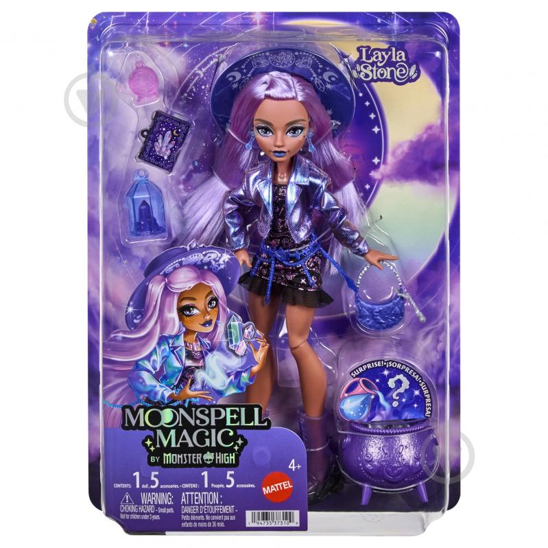 Кукла Monster High Лейла Moonspell Magic — Ведьма кристаллов JMB90 - фото 6