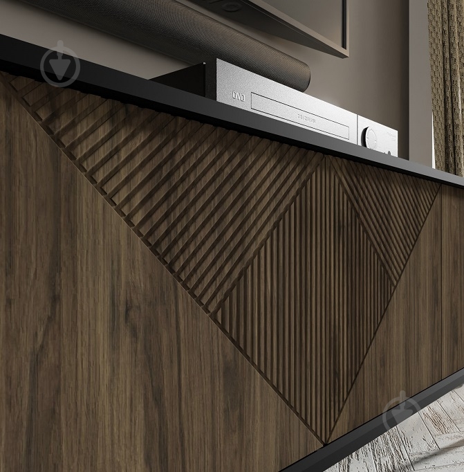 Комод BIM Furniture Woody 4д 1800x880x400 мм золотий/чорний матовий/дуб катанія (WOODY_CABINET_4D_180_BLACK_MAT) - фото 6 Комод BIM Furniture Woody 4д 1800x880x400 мм золотий/чорний матовий/дуб катанія (WOODY_CABINET_4D_180_BLACK_MAT) - фото 6