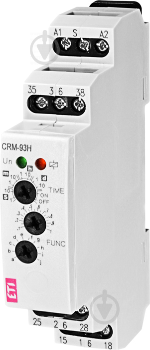 Многофункциональное реле времени ETI CRM-93 H UNI 12-240V AC/DC (3x8A_AC1) - фото 1