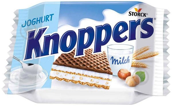 Вафли Knoppers Joghurt с йогуртовым вкусом 200 г - фото 1