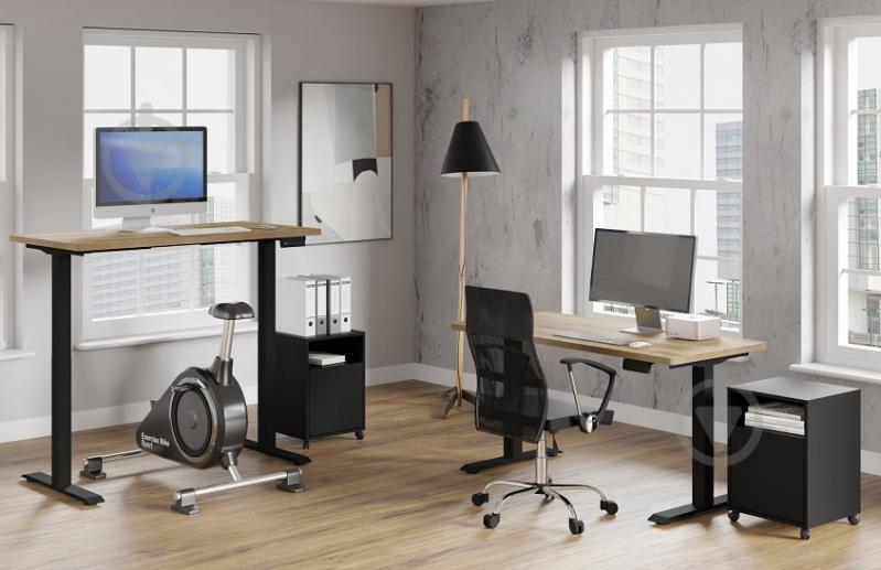 Стіл комп'ютерний BIM Furniture Natural 1400х700х720 мм чорний матовий / дуб натуральний - фото 8 Стіл комп'ютерний BIM Furniture Natural 1400х700х720 мм чорний матовий / дуб натуральний - фото 8