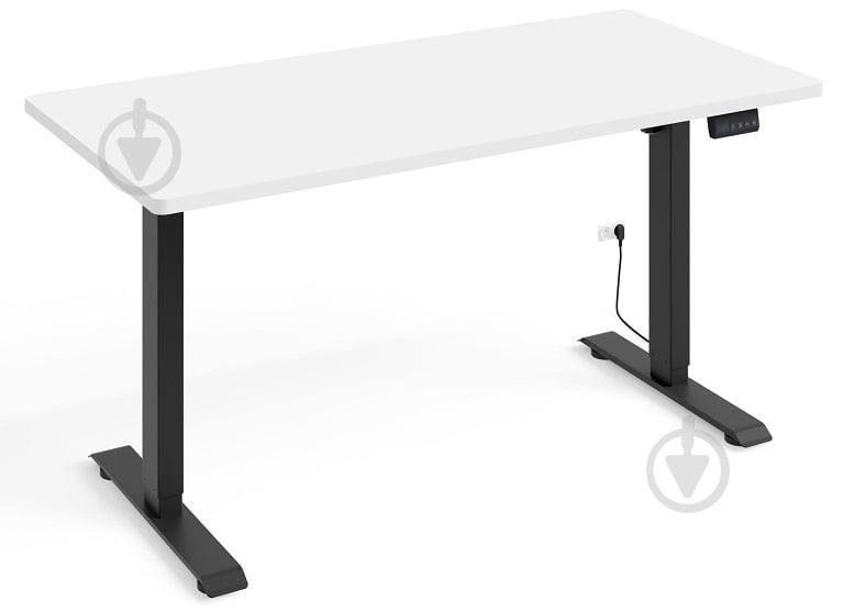 Стіл комп'ютерний BIM Furniture BIMotion 1200х650х730 мм білий матовий / чорний матовий - фото 1 Стіл комп'ютерний BIM Furniture BIMotion 1200х650х730 мм білий матовий / чорний матовий - фото 1