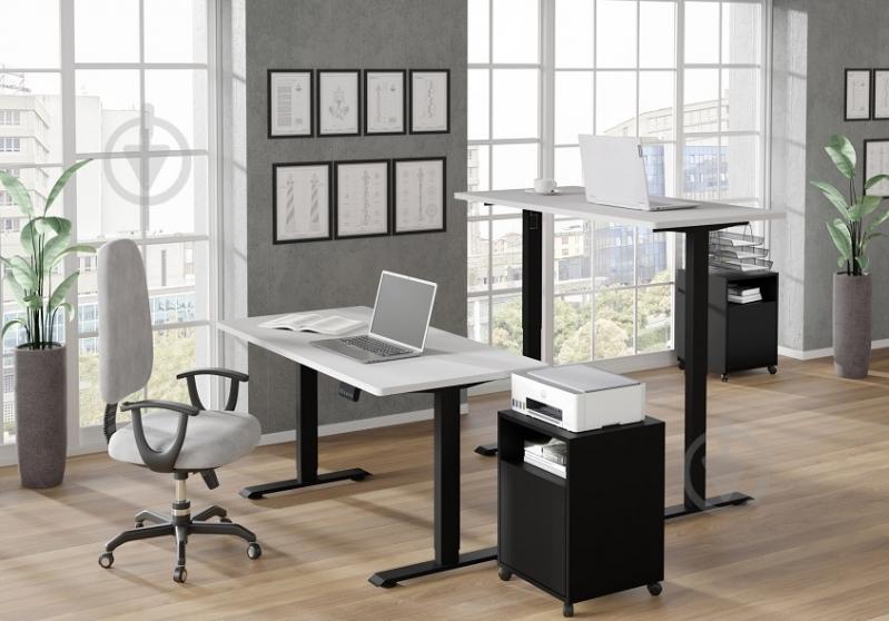 Стіл комп'ютерний BIM Furniture BIMotion 1200х650х730 мм білий матовий / чорний матовий - фото 7 Стіл комп'ютерний BIM Furniture BIMotion 1200х650х730 мм білий матовий / чорний матовий - фото 7