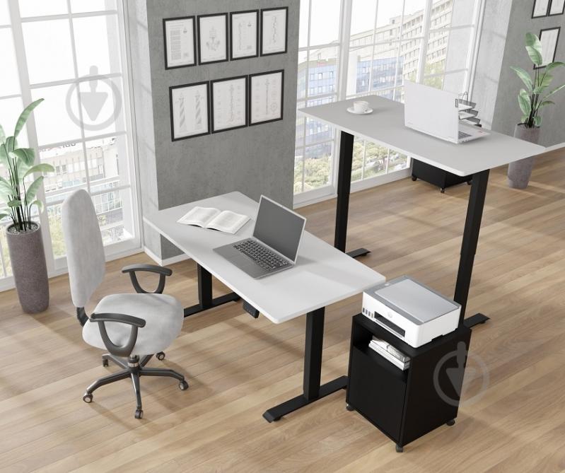 Стіл комп'ютерний BIM Furniture BIMotion 1200х650х730 мм білий матовий / чорний матовий - фото 10 Стіл комп'ютерний BIM Furniture BIMotion 1200х650х730 мм білий матовий / чорний матовий - фото 10