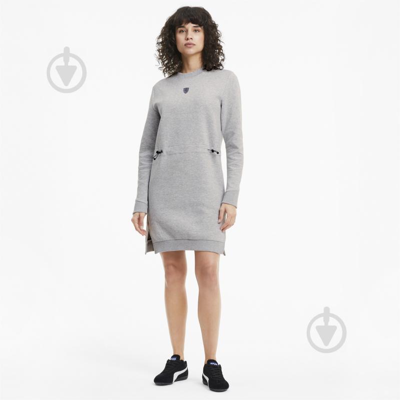 Платье Puma Ferrari Style Sweat Dress 59804702 р.M серый - фото 5