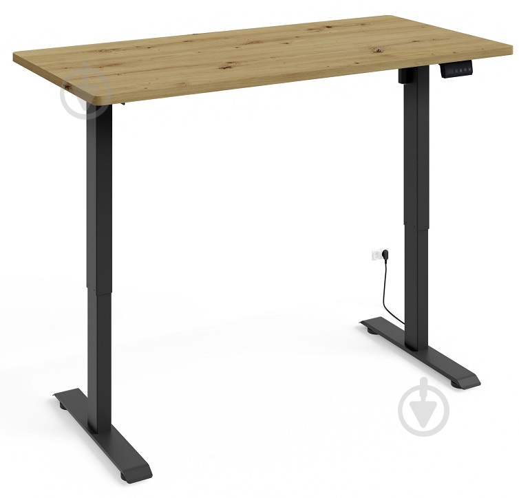 Стіл комп'ютерний BIM Furniture BIMotion 1200х650х730 мм дуб артізан / чорний матовий - фото 2 Стіл комп'ютерний BIM Furniture BIMotion 1200х650х730 мм дуб артізан / чорний матовий - фото 2