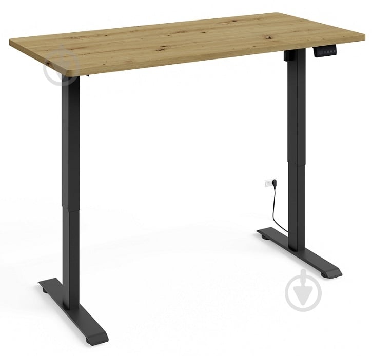 Стіл комп'ютерний BIM Furniture BIMotion 1400х700х730 мм дуб артізан / чорний матовий - фото 2