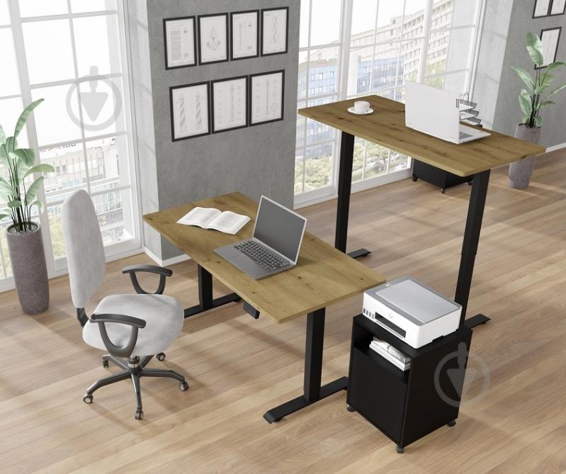 Стіл комп'ютерний BIM Furniture BIMotion 1400х700х730 мм дуб артізан / чорний матовий - фото 10